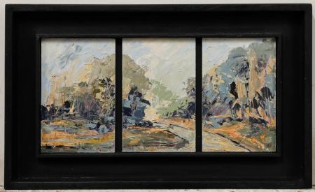 Barbara Goolden - Framed Contemporary Oil, The Garden, Gregynog