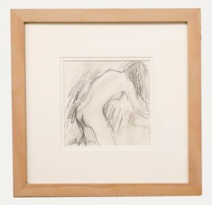 Glo Williams (b.1940) - Framed Contemporary Graphite Drawing, Quick Wash