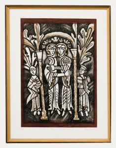 Valerie Thornton (1931-1991) - 1989 Aquatint, Living in Peace