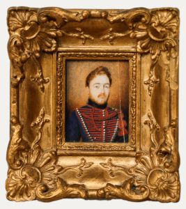 19th Century Watercolour - Gentleman in Cavalry Uniform