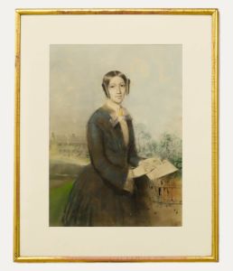 19th Century Pastel - Portrait of Lizzie Ornsby
