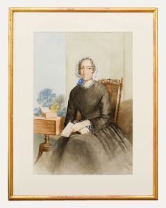 19th Century Watercolour - Portrait of Mrs Dalgairns
