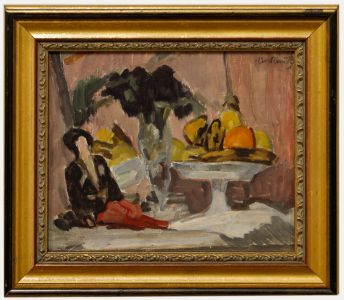 Bertrand Py (1895-1973) - Framed Mid 20th Century Oil, Still Life with Doll