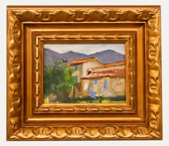 Georges Pacouil (1903-1996) - 20th Century Oil, Chalet in the Mountains