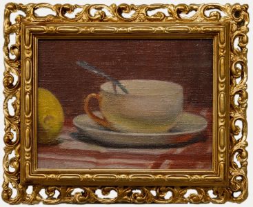 Bertrand Py (1895-1973) - Framed Mid 20th Century Oil, Hot Lemon Tea