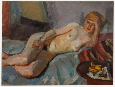 Bertrand Py (1895-1973) - Mid 20th Century Oil, Dimanche paresseux