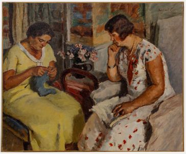 Bertrand Py (1895-1973) - Mid 20th Century Oil, Quiet Contentment