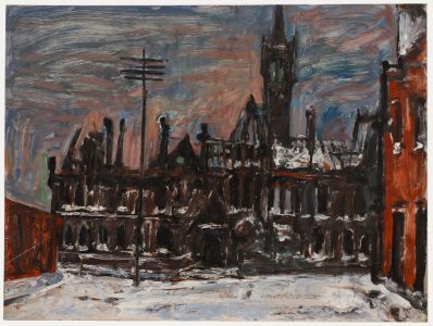 Simon Goldberg (1916-2002) - 1941 Oil, Manchester Assize Courts