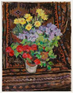 Simon Goldberg (1916-2002) - 20th Century Oil, Nasturtiums