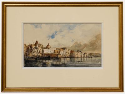 Attrib. Francis Seymour Haden - Late 19th Century Watercolour, Port of Leghorn