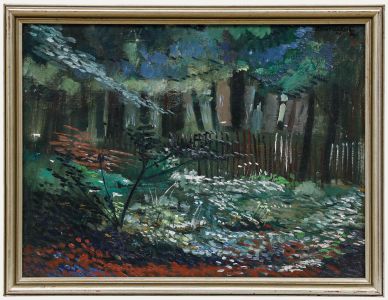 John Cherrington (1931-2015) - Framed 20th Century Oil, The Forest Picket