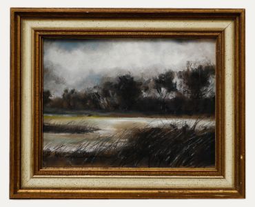 Hellmut Weissenborn (1898-1982) - Framed 20th Century Pastel, River Landscape