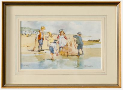Eileen Bushby - Framed 20th Century Watercolour, The Flowing Tide