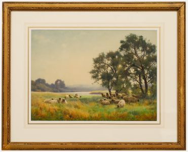 Benjamin D. Sigmund (1857-1947) - Framed Watercolour, The Thames near Windsor