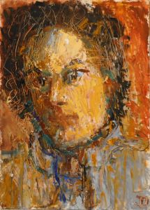 Jane Dowling (1925-2023) - 20th Century Oil, Expressive Lady