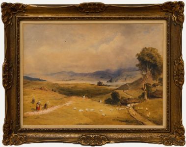 Early 20th Century Watercolour - Harvest in the Highlands