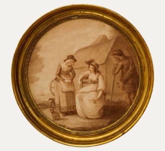 Francesco Bartolozzi RA (1727-1815) - Stipple Engraving, Old Robin Gray
