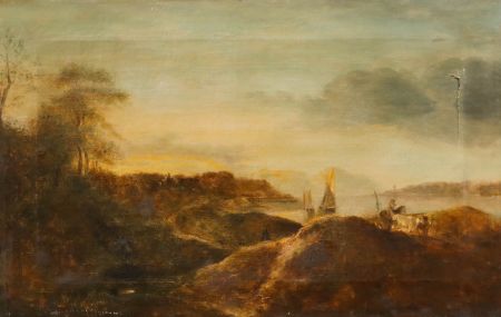 19th Century Oil for Restoration - Sailing Boats In The Cove