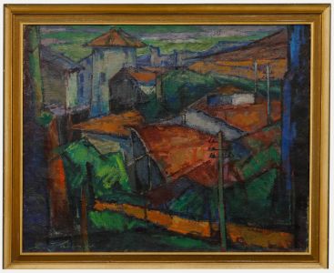 Henk Willemse (1915-1980) - 1950 Oil, L'Arbresle, France