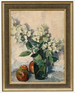 Henri ten Holt (1884-1968) - Framed Mid 20th Century Oil, Blossom & Apples