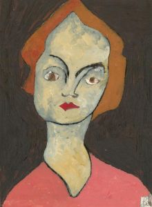 Ben Carrivick - Contemporary Oil, Lady in Orange