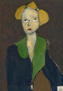 Ben Carrivick - 20th Century Oil, Blue and Green Coat