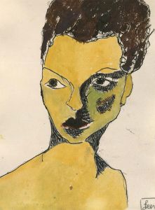 Ben Carrivick - 20th Century Watercolour, Over the Shoulder