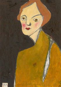 Ben Carrivick - Contemporary Oil, Yellow Shawl
