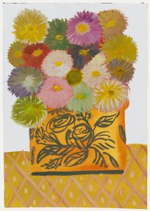 Jemma Jamie - 2024 Watercolour, Chrysanthemums