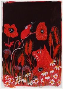 Jemma Jamie - Contemporary Gouache, Fox and Mouse