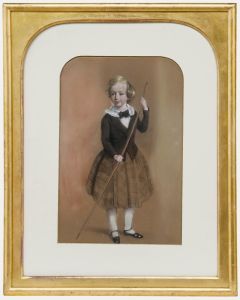 British School Late 19th Century Pastel - Portrait of a Young Boy