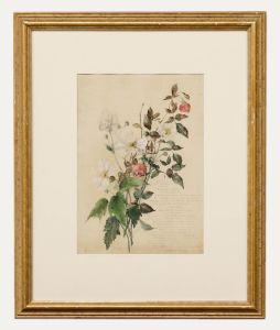 English School Late 19th Century Watercolour - Wild Roses