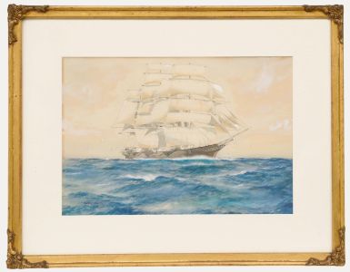William Minshall Birchall (1884-1941) - 1935 Watercolour, Cutty Sark