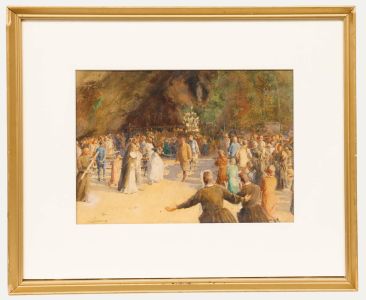 Mary Winifred Freeman (1866-1961) - Watercolour, The Pilgrimage