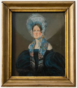 German School Early 19th Century Pastel - Portrait of Hanne Simon of Hesslien