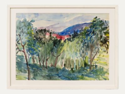 Anton Gold (1914-1970) - Mid 20th Century Watercolour, Mountain View