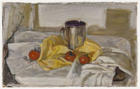 George Weissbort (1928-2013) - 20th Century Oil, Tomatoes & a Silver Tankard