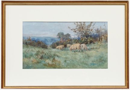 Wilfred Robert Coast (1884-1950) - Framed Watercolour, Home Pastures-Pelham Vale