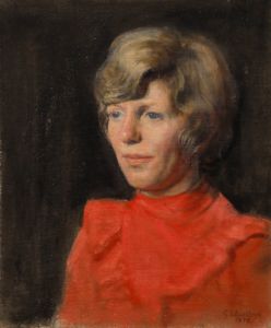 George Weissbort (1928-2013) - 1976 Oil, Woman In Pink