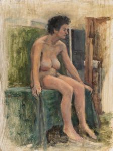 George Weissbort (1928-2013) - 20th Century Oil, Table Top Nude