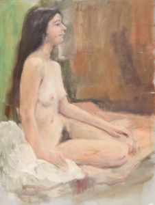 George Weissbort (1928-2013) - 20th Century Oil, Resting in White Sheets