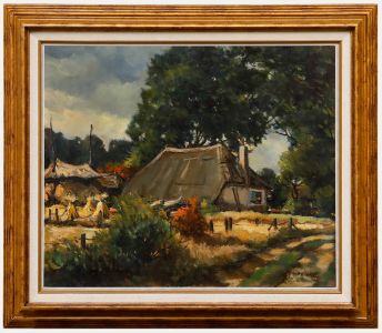 Gerrit Bakker - 20th Century Oil, Veluwe Farm