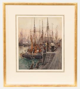 English School Early 20th Century Watercolour - Start of The Fishing Day