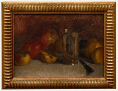 Marguerite Putsage (1868-1946) - Early 20th Century Oil, Sliced Apples