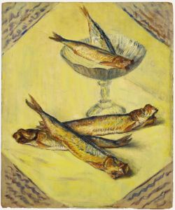 Cecile Hertz-Eyrolles (1875-1974) - Mid 20th Century Oil, Study of Mackerel