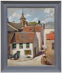 Cecile Hertz-Eyrolles (1875-1974) - Mid 20th Century Oil, La Charcuterie