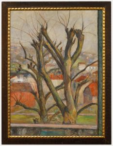 Cecile Hertz-Eyrolles (1875-1974) - Mid 20th Century Oil, Winter Branches