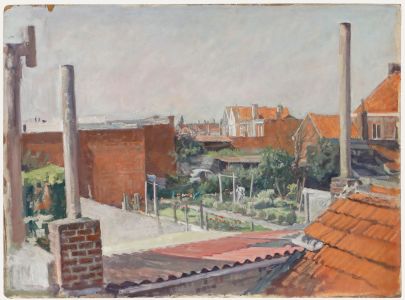 George Weissbort (1928-2013) - 20th Century Oil, Across the Roof Tops