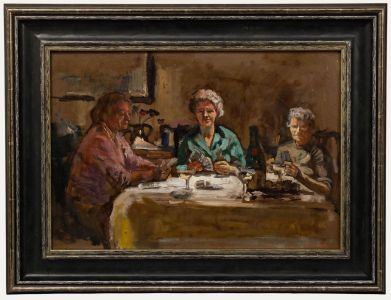 George Weissbort (1928-2013) - Framed 20th Century Oil, Cocktails & Cards
