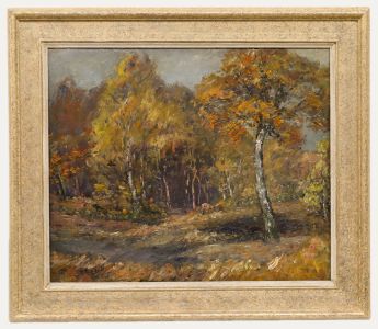 P. Randell - Framed Mid 20th Century Oil, Hues of Autumn